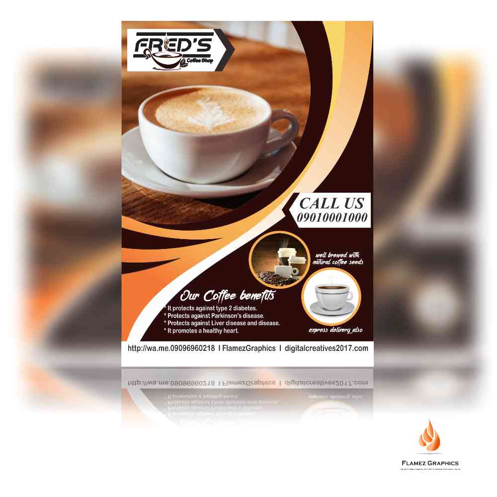 Branding of Freds Coffee Shop